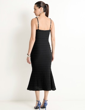 Vestido midi de fiesta Bebe escote cuadrado