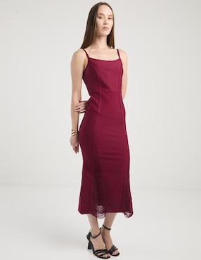 Vestido crop de fiesta Bebe escote cuadrado
