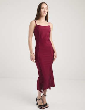 Vestido crop de fiesta Bebe escote cuadrado