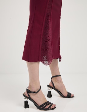 Vestido crop de fiesta Bebe escote cuadrado