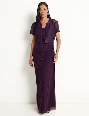 Vestido maxi de fiesta Damaia Atelier escote medio