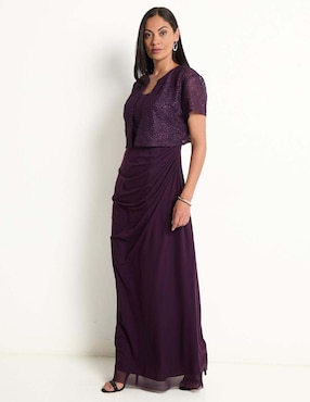 Vestido maxi de fiesta Damaia Atelier escote medio