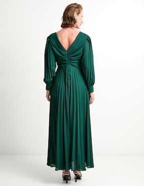 Vestido largo de fiesta Karen Olivier escote V