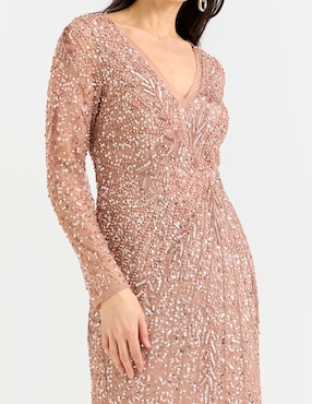 Vestido maxi fiesta Adrianna Papell escote V