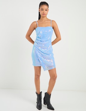 Vestido corto de fiesta Rue escote cuadrado