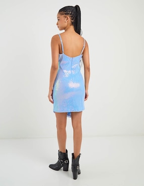 Vestido corto de fiesta Rue escote cuadrado