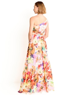 Vestido maxi de fiesta Rue escote medio
