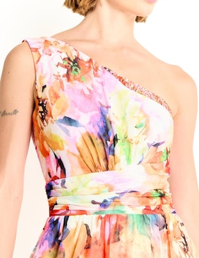 Vestido maxi de fiesta Rue escote medio