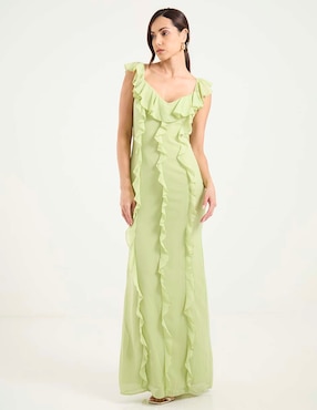Vestido largo de fiesta Mare Mare escote V