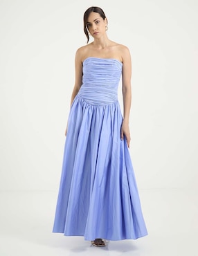 Vestido largo de fiesta Mare Mare escote bardot