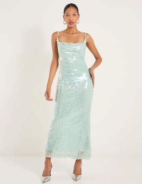 Vestido largo de fiesta Mare Mare escote cuadrado