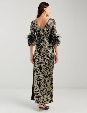 Vestido largo de fiesta Adrianna Papell espalda abierta