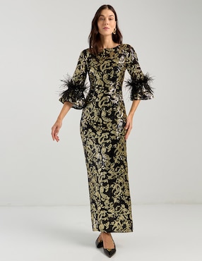Vestido largo de fiesta Adrianna Papell espalda abierta