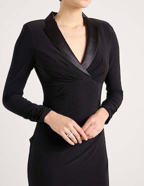 Vestido largo de fiesta Adrianna Papell escote V