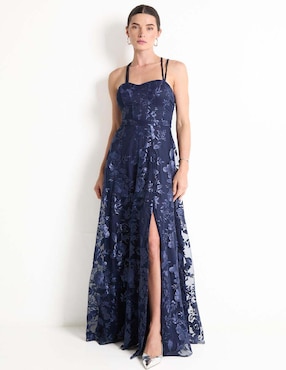 Vestido maxi de fiesta Rue De La Paix espalda cruzada