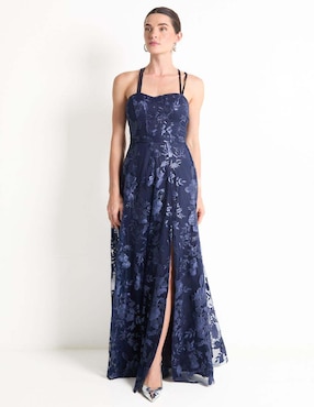 Vestido maxi de fiesta Rue De La Paix espalda cruzada