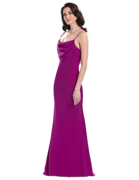 Vestido largo de fiesta Eva Brazzi escote regular