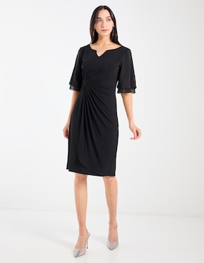 Vestido 3/4 de fiesta Connected Apparel escote V
