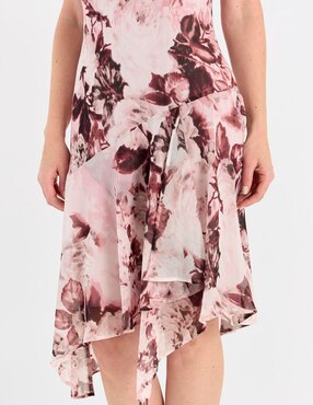Vestido midi de fiesta Connected Apparel escote V