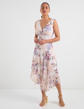 Vestido midi de fiesta Connected Apparel