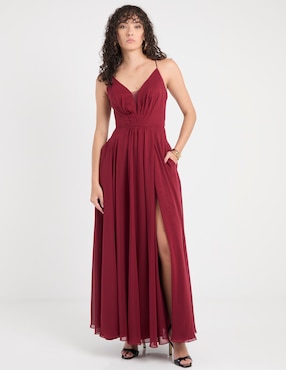 Vestido maxi de fiesta Rue De La Paix escote V