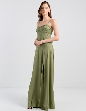 Vestido maxi de fiesta Rue de la Paix escote corazón