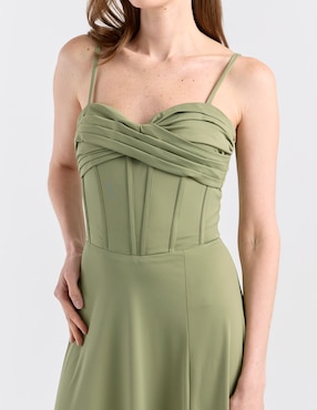 Vestido maxi de fiesta Rue de la Paix escote corazón