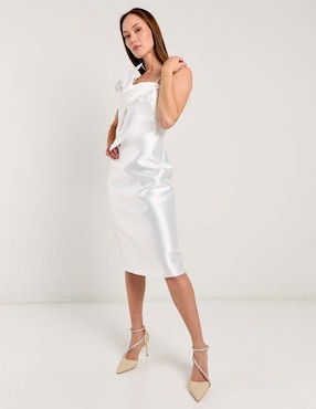 Vestido midi novia Mia Paluzzi para mujer