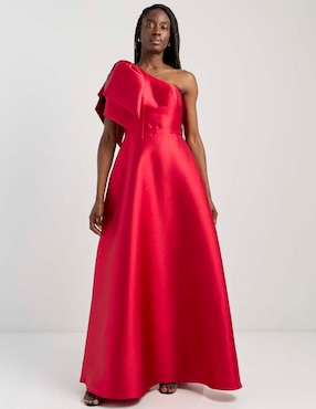 Vestido mixi de fiesta Mia Paluzzi escote regular