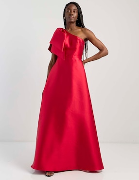 Vestido mixi de fiesta Mia Paluzzi escote regular