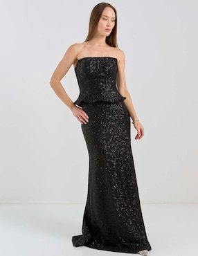 Vestido maxi de fiesta Mia Paluzzi escote medio