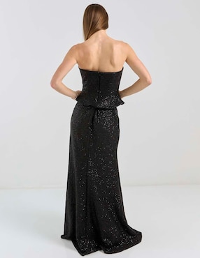 Vestido maxi de fiesta Mia Paluzzi escote medio