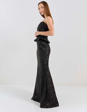 Vestido maxi de fiesta Mia Paluzzi escote medio