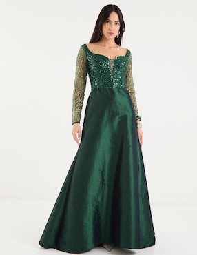 Vestido maxi de fiesta Ema Valdemossa escote corazón