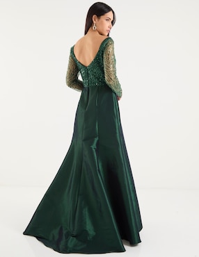 Vestido maxi de fiesta Ema Valdemossa escote corazón