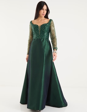 Vestido maxi de fiesta Ema Valdemossa escote corazón