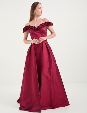 Vestido maxi de fiesta Ema Valdemossa escote V