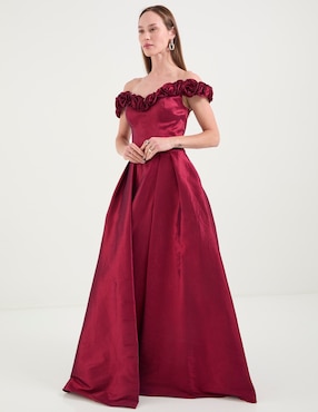 Vestido maxi de fiesta Ema Valdemossa escote V