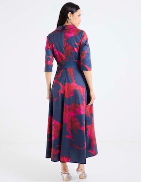 Vestido crop de fiesta Ema Valdemossa escote V