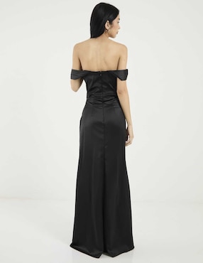 Vestido maxi de fiesta Rue escote bardot