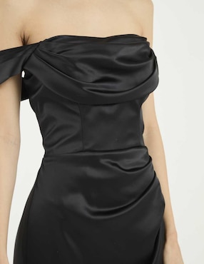 Vestido maxi de fiesta Rue escote bardot