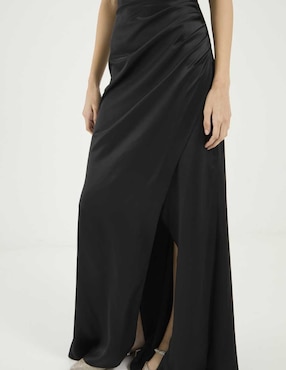 Vestido maxi de fiesta Rue escote bardot