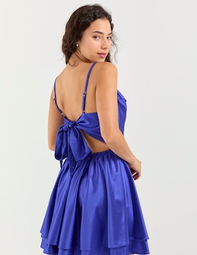 Vestido corto de fiesta Rue escote corazón