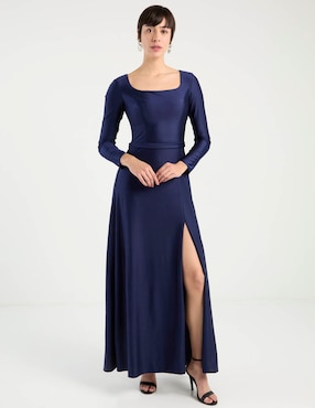 Vestido maxi fiesta Rue de la Paix escote cuadrado