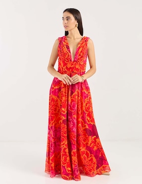 Vestido maxi de fiesta Rue De La Paix escote V