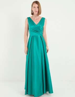 Vestido largo de fiesta Damaia Atelier escote V