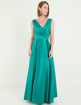 Vestido largo de fiesta Damaia Atelier escote V