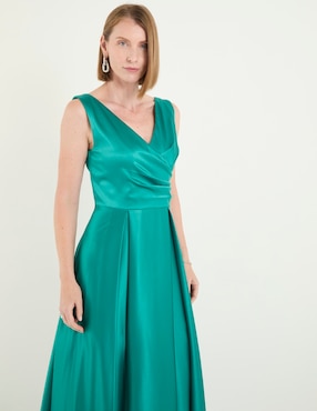 Vestido largo de fiesta Damaia Atelier escote V