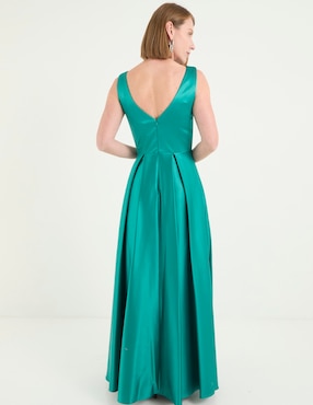 Vestido largo de fiesta Damaia Atelier escote V