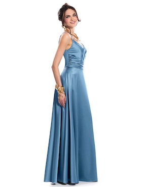 Vestido largo de fiesta Eva Brazzi escote V